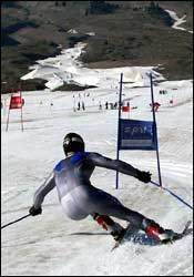 Кристофер Бекманн, слалом гигант, август, Mt. Hood, Oregon (Фото: Ski Racing)