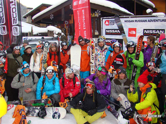 Участники второго этапа Freeride World Tour.