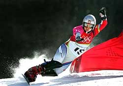 19-летняя Екатерина Тудегешева победила на чемпионате мира по сноуборду в параллельном слаломе-гиганте.