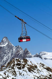 Воздушный трамвай на Кляйн Маттерхорне. Фото: Zermatt Bergbahnen