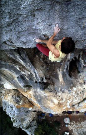 Solo climbing